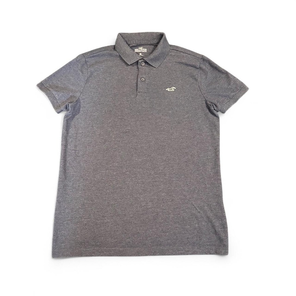 Hollister Y2K Polo Shirt Frat Preppy Advanced Stretch Mens Small Logo